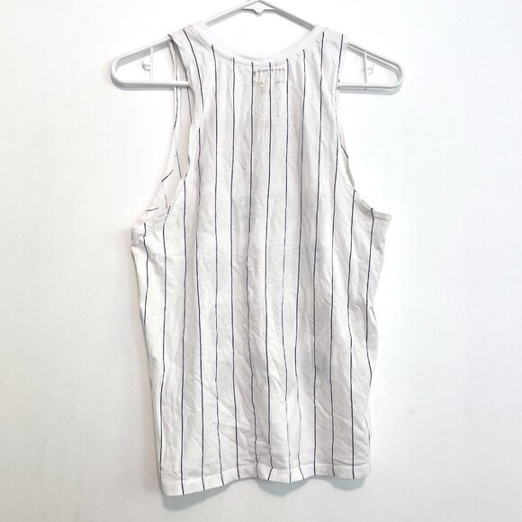 FOREVER 21 x MARVEL Striped Marvel Muscle Tee White Avengers Graphic Tank Top S - Picture 8 of 12